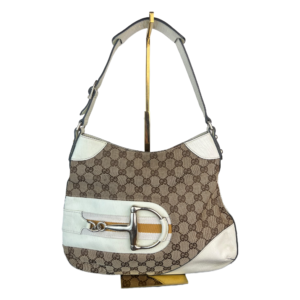 Horsebit Hobo canvas GG - Gucci